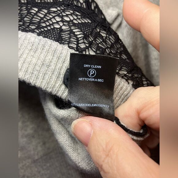 Bobbi & Nikki Lace Trim Wool/Cashmere Sweater - Picture 8 of 10